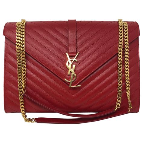 ysl large red bags